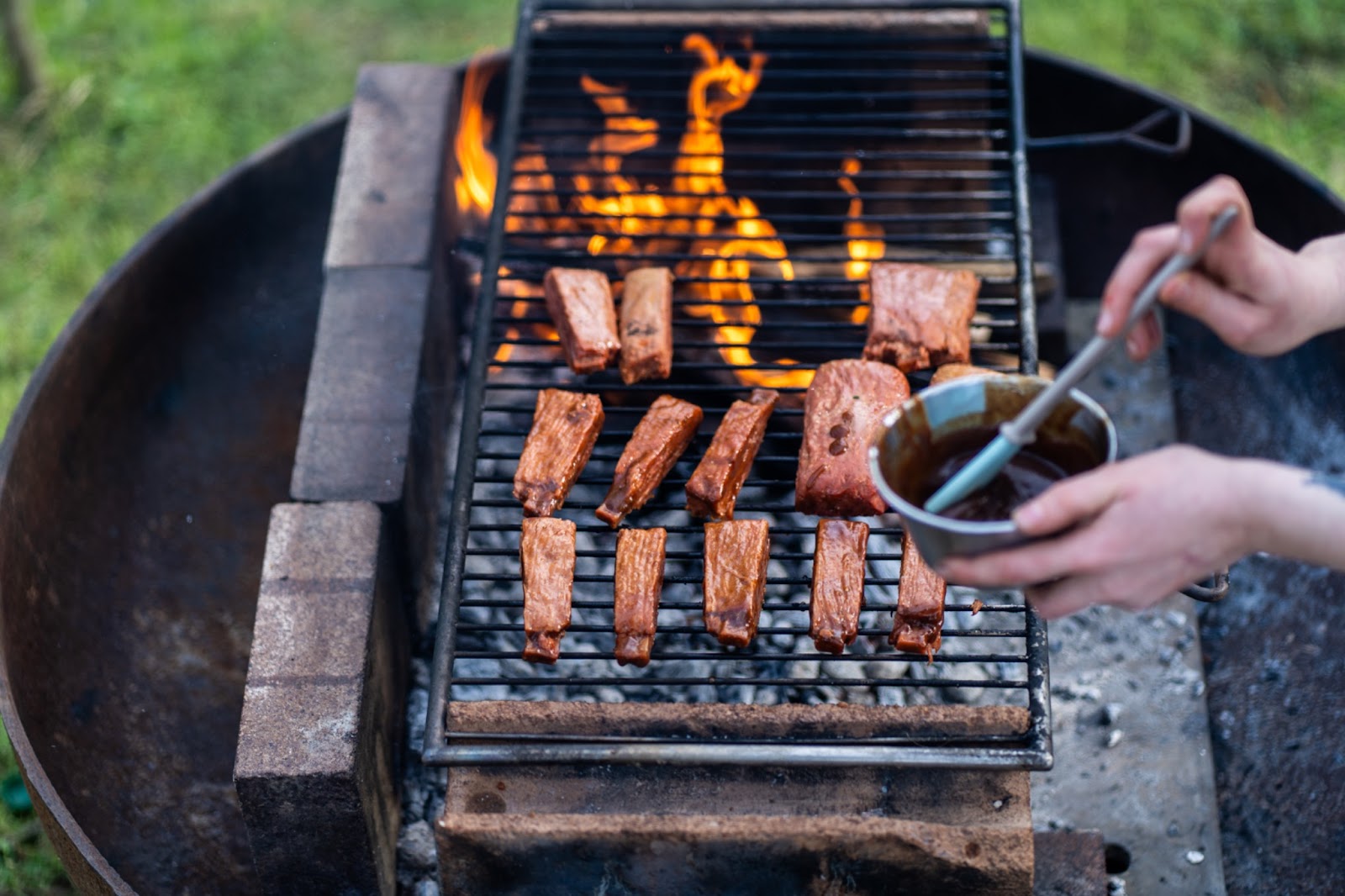 Sticky Cola Glazed Vegan Ribs