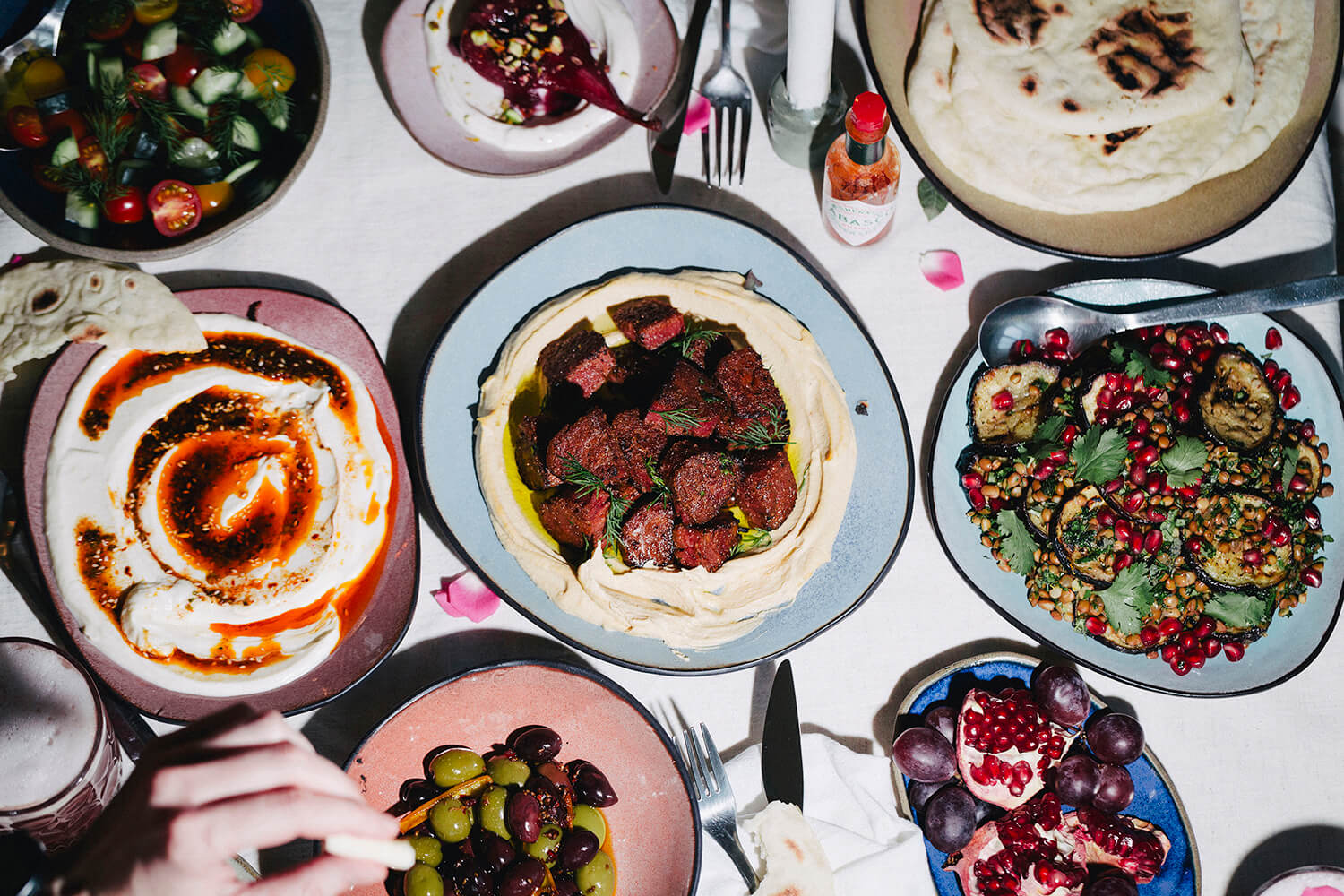 Vegan Lebanese 'Lovers' Mezze Feast (Plant-based Sharing Meal)