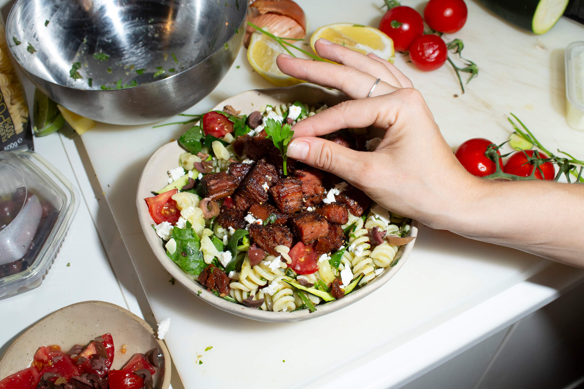 Lemon-Caper Pasta Salad