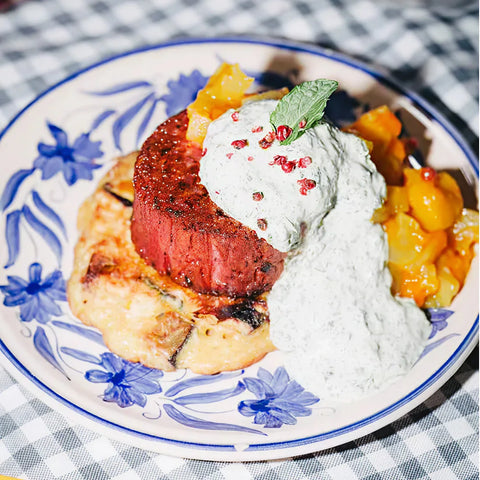 Herb-Butter FiletFilet with Chickpea Patties